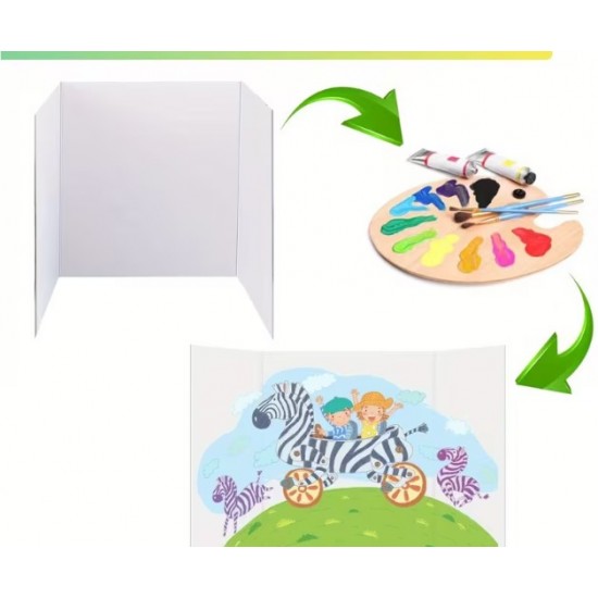 Folded white Foamboard 70*100 white 5mm, each piece in a bag